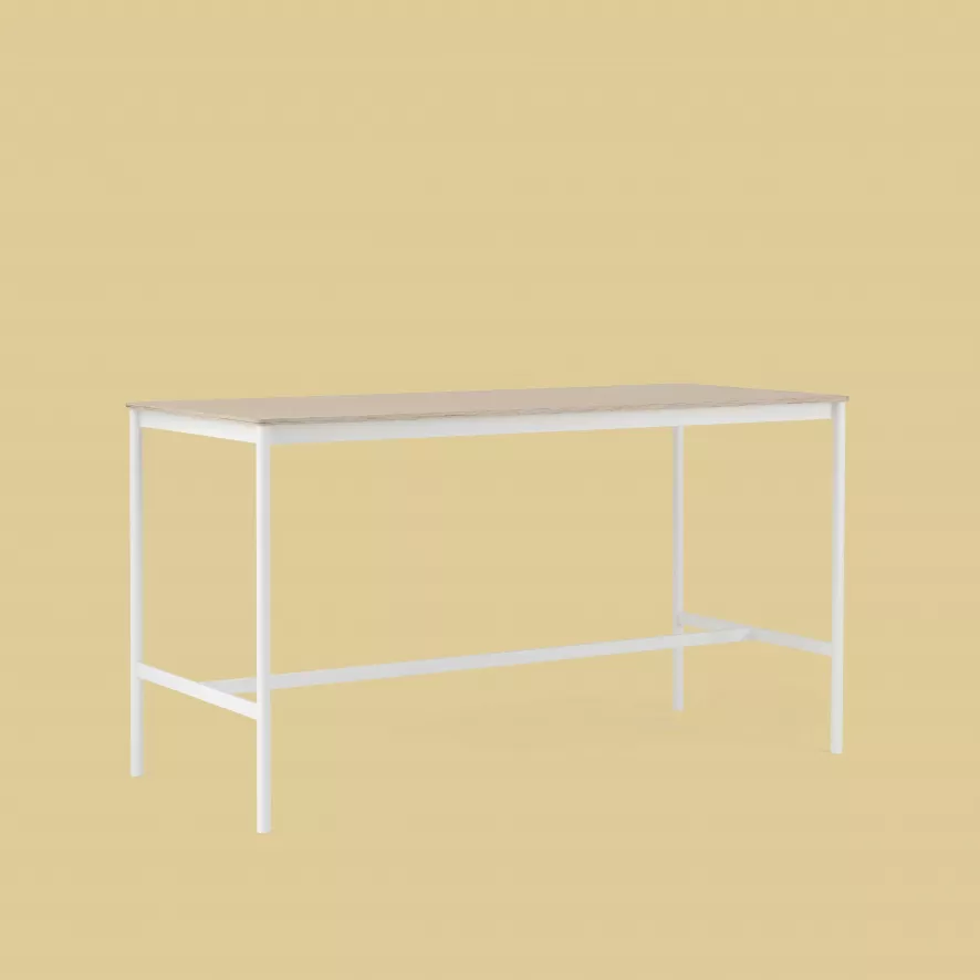 Muuto Base High Statafel 190x85 Zwart/eiken, Multiplex Rand 4 Muuto Base High Statafel 190x85 Zwart/eiken, Multiplex Rand - Afbeelding 2