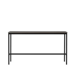 Muuto Base High Statafel 160x50 Zwart Linoleum,multiplex Rand
