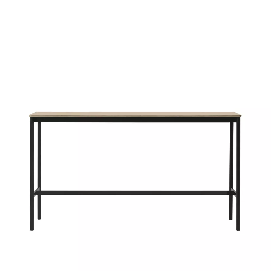 Muuto Base High Statafel 190x50 Zwart/eiken, Multiplex Rand 3 Muuto Base High Statafel 190x50 Zwart/eiken, Multiplex Rand