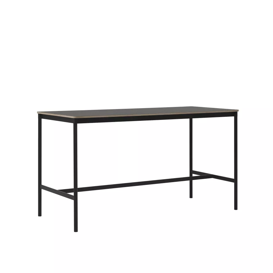 Muuto Base High Statafel 190x85 Zwart/eiken, Multiplex Rand 8 Muuto Base High Statafel 190x85 Zwart/eiken, Multiplex Rand - Afbeelding 6