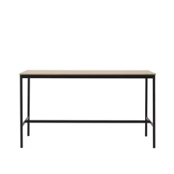 Muuto Base High Statafel 190x85 Zwart/eiken, Multiplex Rand