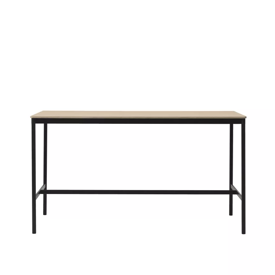 Muuto Base High Statafel 190x85 Zwart/eiken, Multiplex Rand 3 Muuto Base High Statafel 190x85 Zwart/eiken, Multiplex Rand