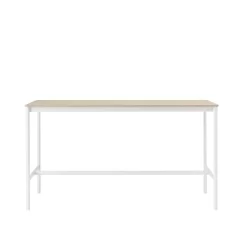Muuto Base High Statafel 190x85 Wit/eiken, Multiplex Rand