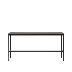 Muuto Base Low Statafel 190x50 Zwart, Multiplex Rand