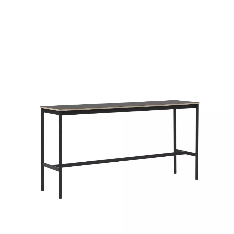 Muuto Base Low Statafel 190x50 Wit, Multiplex Rand 5 Muuto Base Low Statafel 190x50 Wit, Multiplex Rand - Afbeelding 3