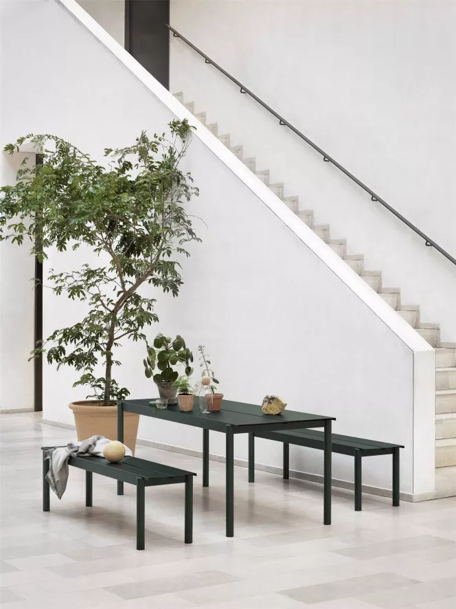 Muuto Linear Steel Tuinbank 170 Pale Blue 14 Muuto Linear Steel Tuinbank 170 Pale Blue - Afbeelding 12