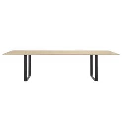 Muuto 70/70 Solid Oak Tafel 295x108 Zwart