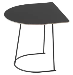 Muuto Airy Half Size Bijzettafel 44x39 Zwart