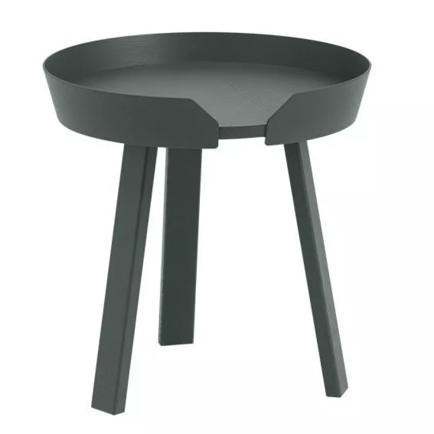 Muuto Around Coffee Bijzettafel Small 45 Donkergroen 3 Muuto Around Coffee Bijzettafel Small 45 Donkergroen