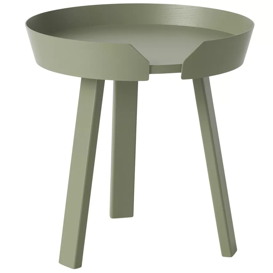 Muuto Around Coffee Bijzettafel Small 45 Dusty Green 3 Muuto Around Coffee Bijzettafel Small 45 Dusty Green
