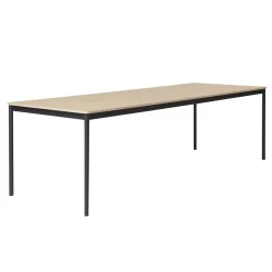 Muuto Base Tafel 250x90 Zwart/eiken