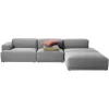 Muuto Connect Bank Driezitter Met Poef Rechts Steelcut Trio 133