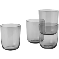 Muuto Corky Tall Glas 4 Stuks Grijs