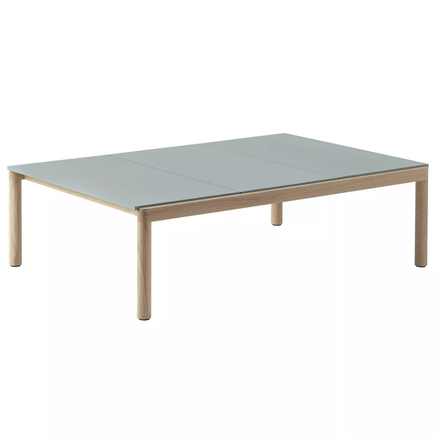 Muuto Couple Salontafel 120x84 Plain Eiken Pale Blue 4 Muuto Couple Salontafel 120x84 Plain Eiken Pale Blue - Afbeelding 2