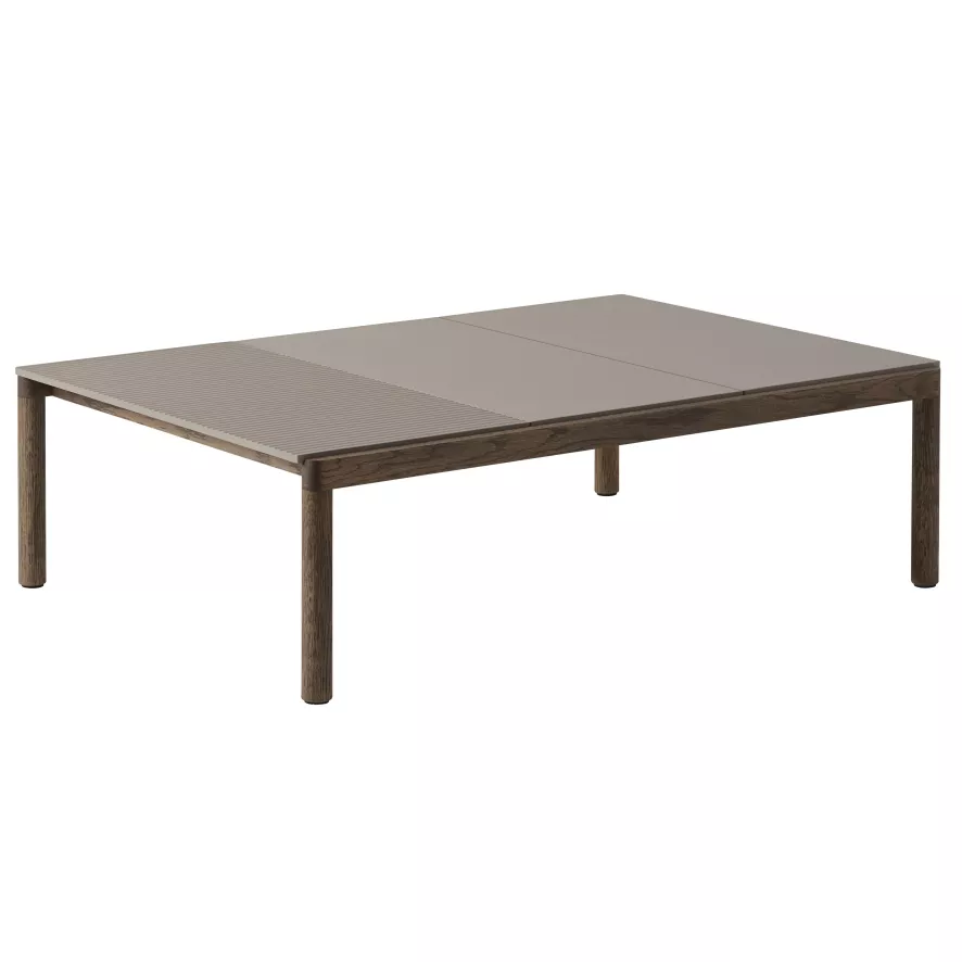 Muuto Couple Salontafel 120x84 Wavy Donker Eiken Taupe 3 Muuto Couple Salontafel 120x84 Wavy Donker Eiken Taupe