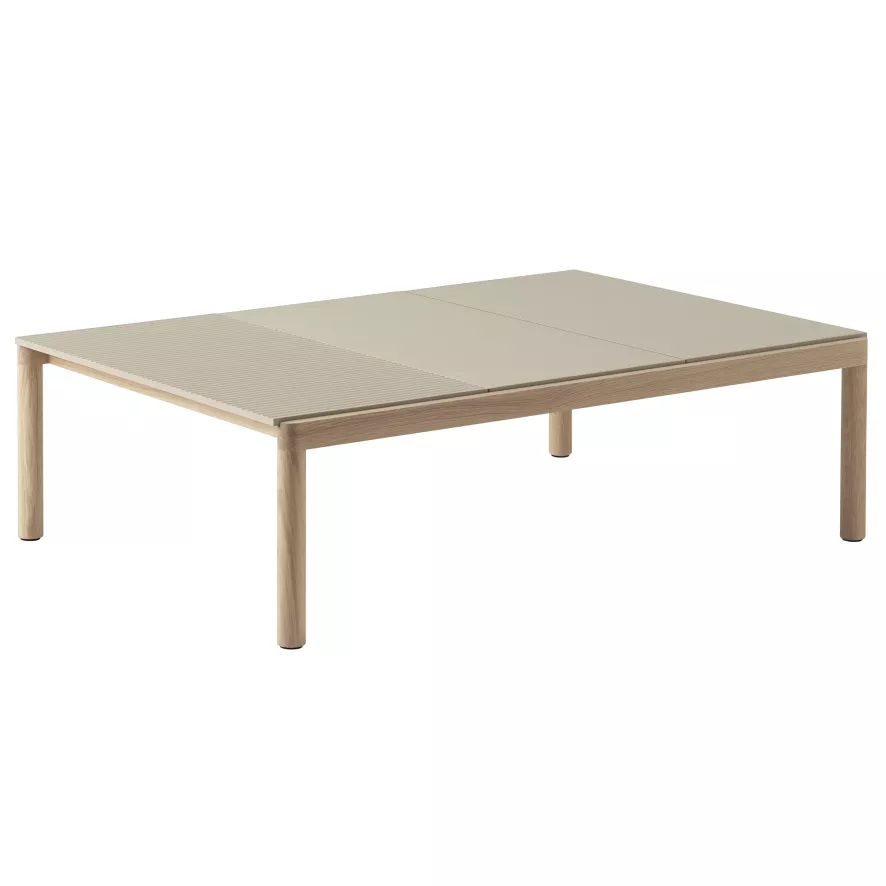 Muuto Couple Salontafel 120x84 Wavy Eiken Sand 4 Muuto Couple Salontafel 120x84 Wavy Eiken Sand - Afbeelding 2