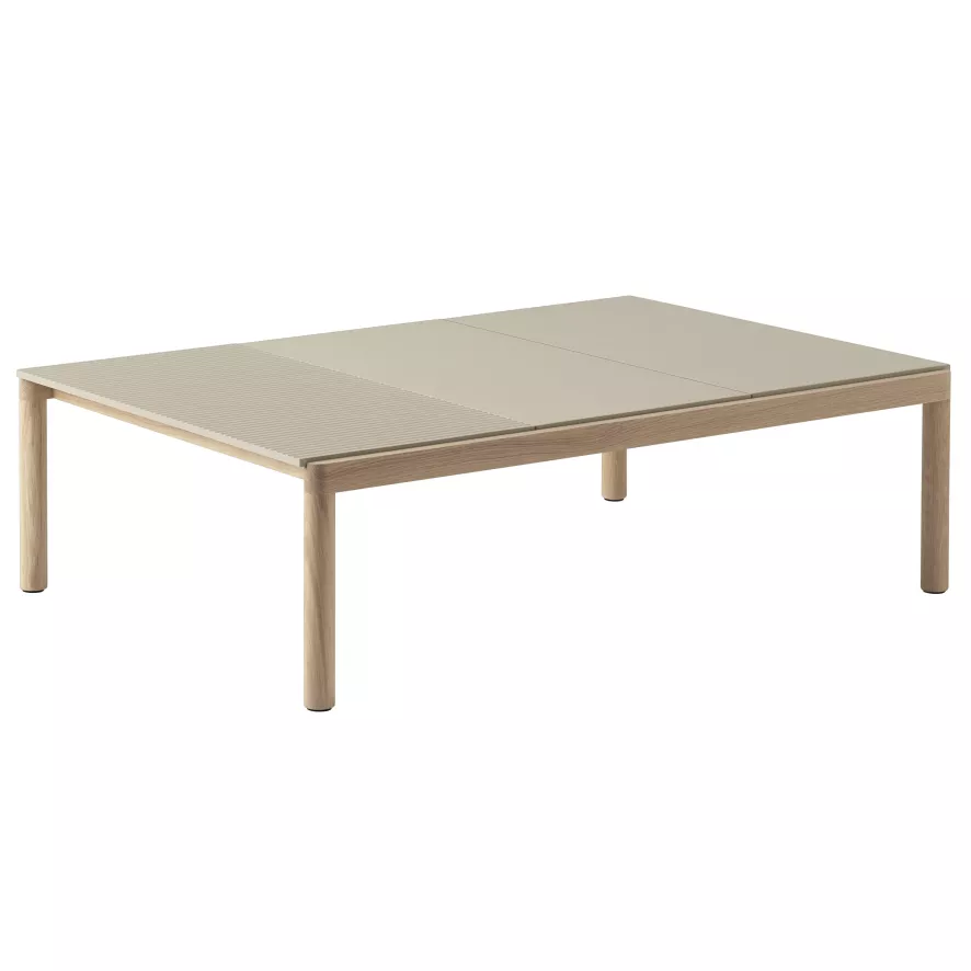 Muuto Couple Salontafel 120x84 Wavy Eiken Sand 3 Muuto Couple Salontafel 120x84 Wavy Eiken Sand