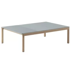 Muuto Couple Salontafel 120x84 Wavy Eiken Pale Blue