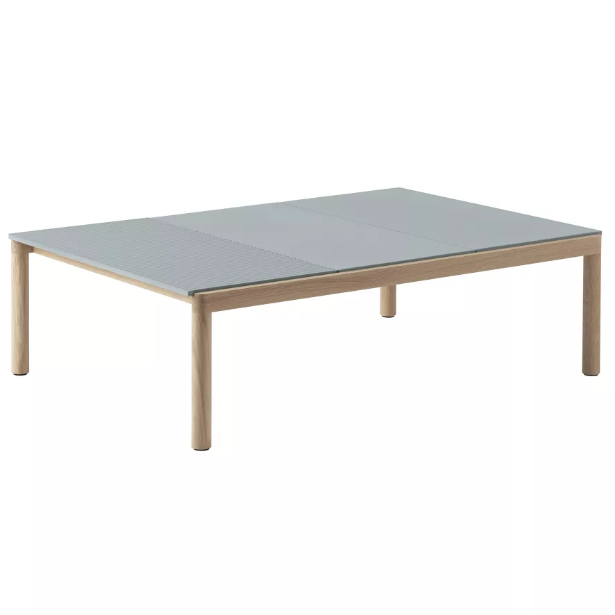 Muuto Couple Salontafel 120x84 Wavy Eiken Pale Blue 3 Muuto Couple Salontafel 120x84 Wavy Eiken Pale Blue
