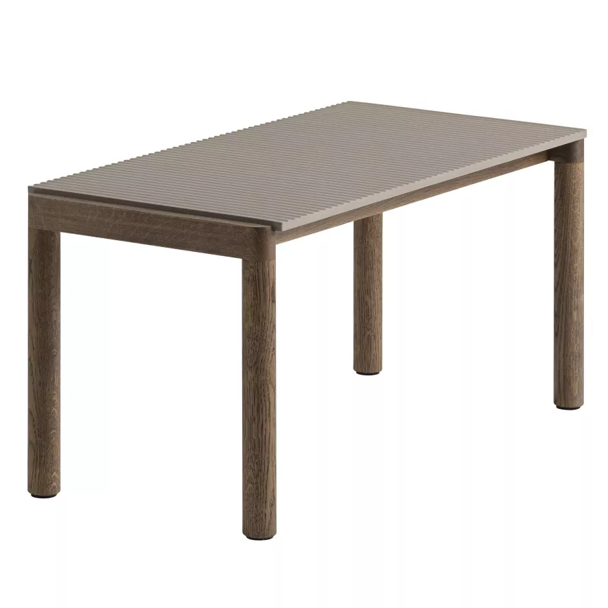Muuto Couple Salontafel 40x84 Wavy Donker Eiken Taupe 3 Muuto Couple Salontafel 40x84 Wavy Donker Eiken Taupe