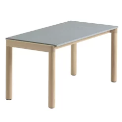 Muuto Couple Salontafel 40x84 Wavy Eiken Pale Blue