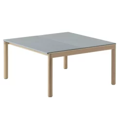 Muuto Couple Salontafel 80x84 Wavy Eiken Pale Blue