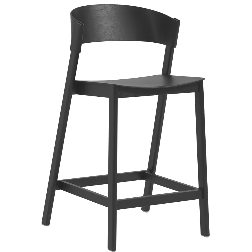 Muuto Cover Barkruk 65cm Stained Dark Brown 4 Muuto Cover Barkruk 65cm Stained Dark Brown - Afbeelding 2