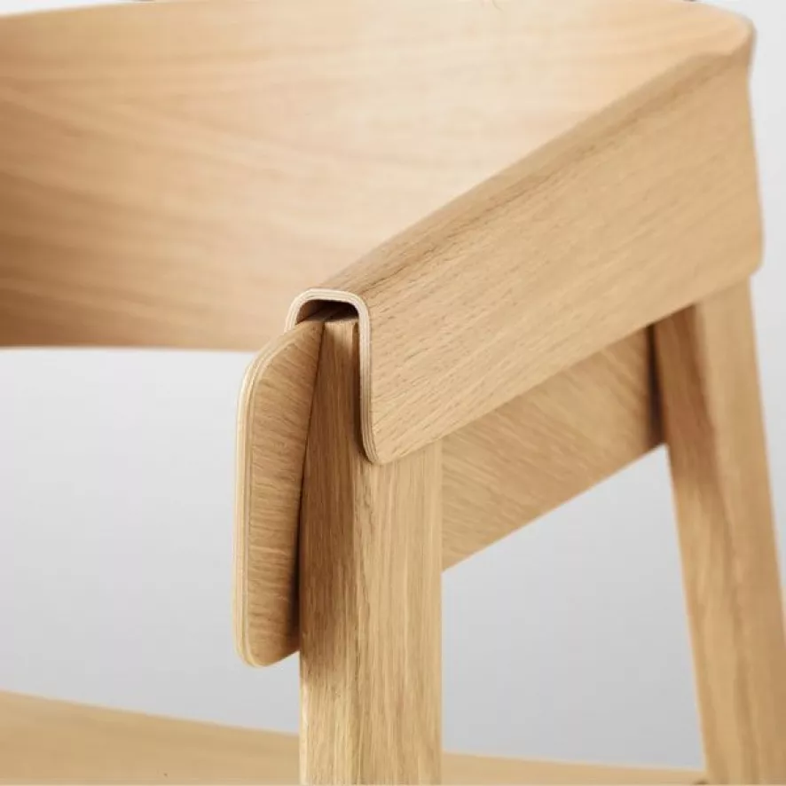 Muuto Cover Stoel Met Kussen Dark Beige Refine Stone Leer 4 Muuto Cover Stoel Met Kussen Dark Beige Refine Stone Leer - Afbeelding 2