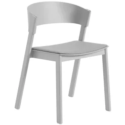 Muuto 5 Muuto Cover Side Chair Eetkamerstoel Gestoffeerd Grijs Remix 123