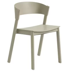 Muuto 17 Muuto Cover Side Chair Eetkamerstoel Dark Beige