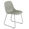 Muuto Fiber Side Sled Stoel Dusty Green