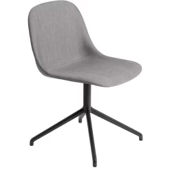 Muuto Fiber Side Swivel Gestoffeerde Stoel Remix 133 / Grijs