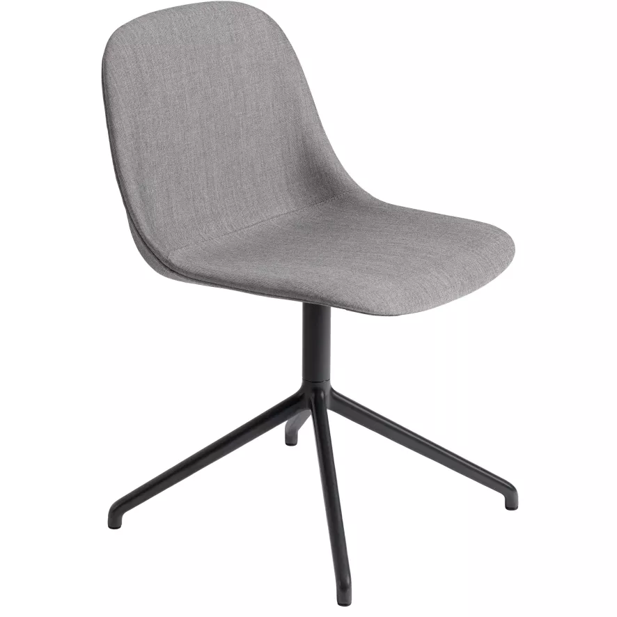 Muuto Fiber Side Swivel Gestoffeerde Stoel Remix 133 / Grijs 3 Muuto Fiber Side Swivel Gestoffeerde Stoel Remix 133 / Grijs