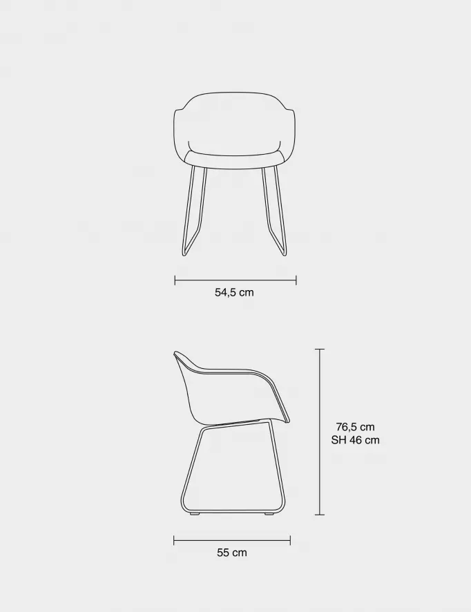 Muuto Fiber Sled Stoel Zwart 9 Muuto Fiber Sled Stoel Zwart - Afbeelding 7