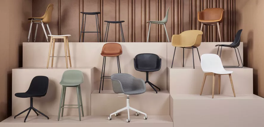 Muuto Fiber Backrest Tube Barkruk 65cm Dusty Green 7 Muuto Fiber Backrest Tube Barkruk 65cm Dusty Green - Afbeelding 5