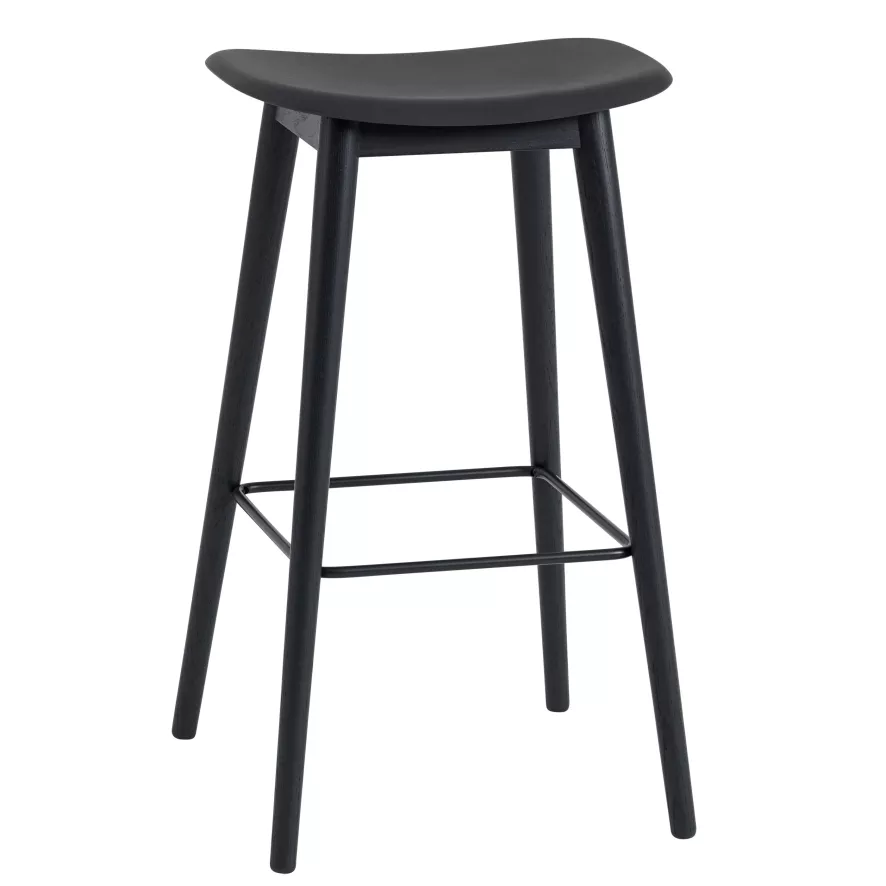 Muuto Fiber Wood Barkruk 75cm Grijs 6 Muuto Fiber Wood Barkruk 75cm Grijs - Afbeelding 4