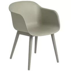 Muuto 13 Muuto Fiber Wood Stoel Dusty Green