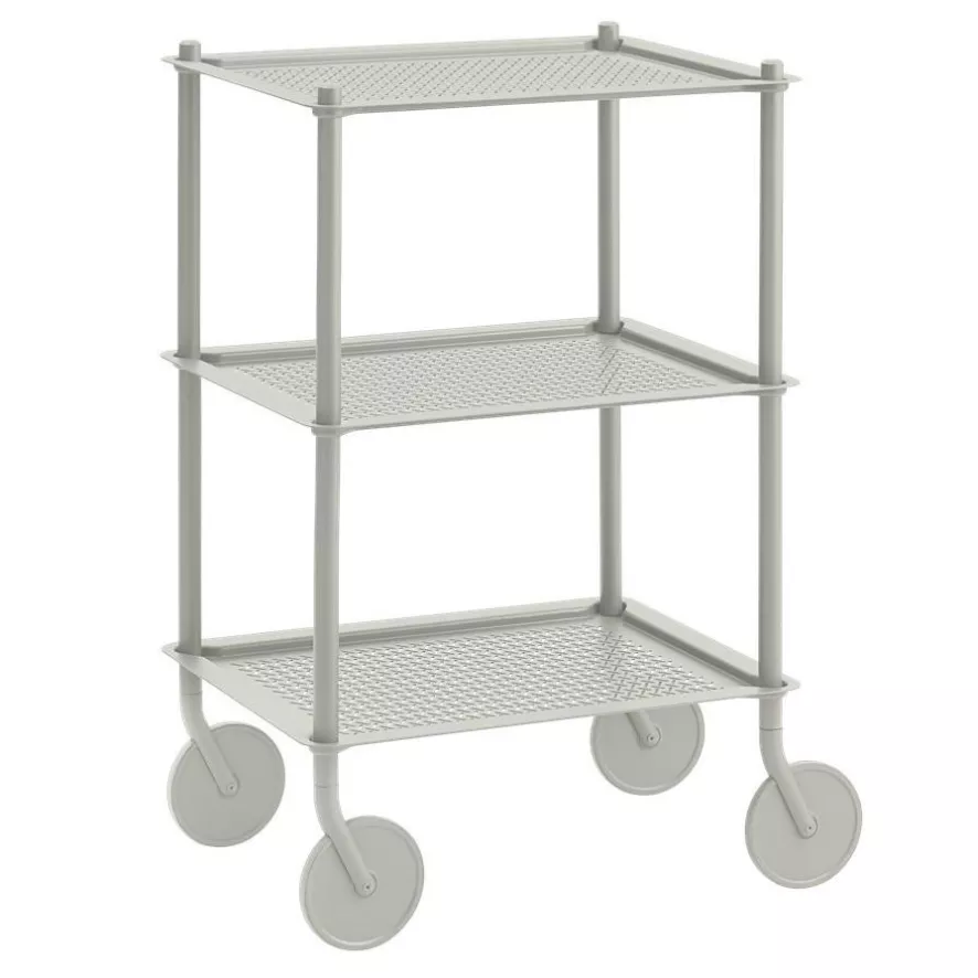 Muuto Flow Trolley 3 Laags Grijs 3 Muuto Flow Trolley 3 Laags Grijs