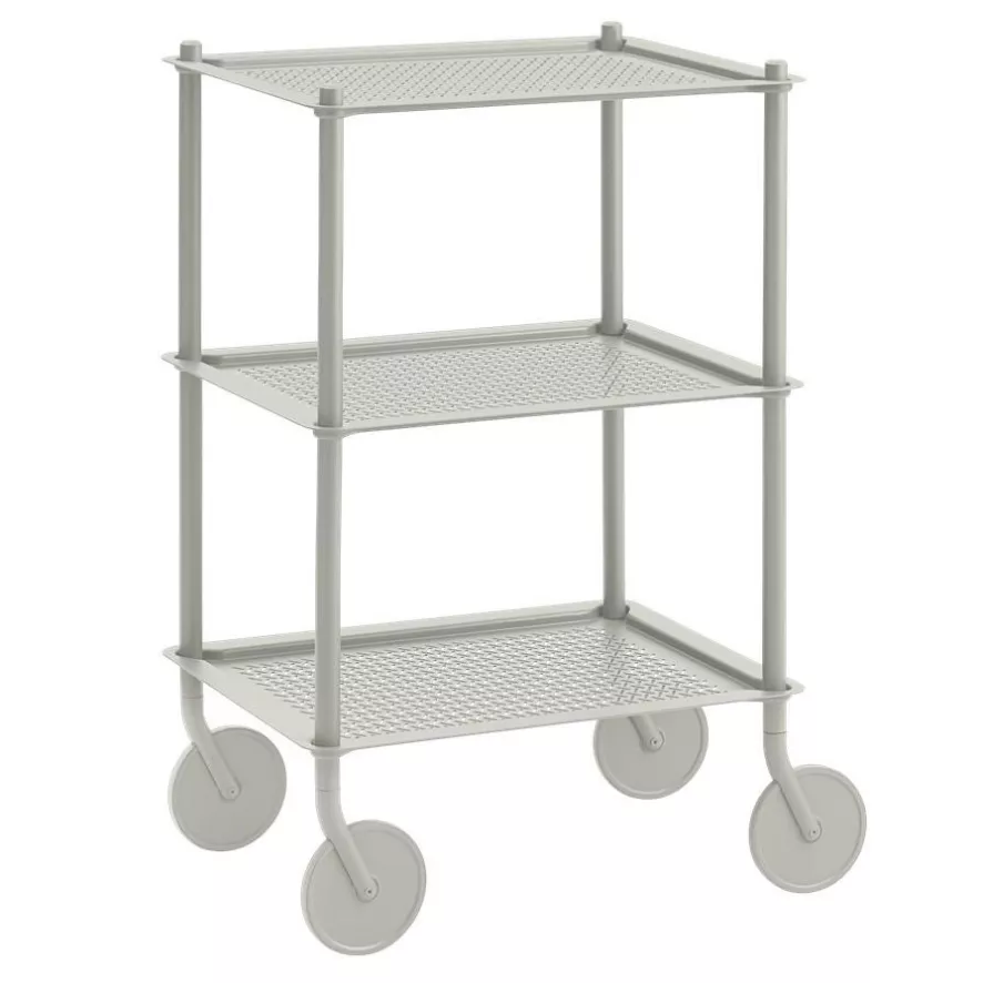 Muuto Flow Trolley 3 Laags Blauw Grijs 4 Muuto Flow Trolley 3 Laags Blauw Grijs - Afbeelding 2