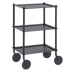 Muuto Flow Trolley 3 Laags Blauw Grijs