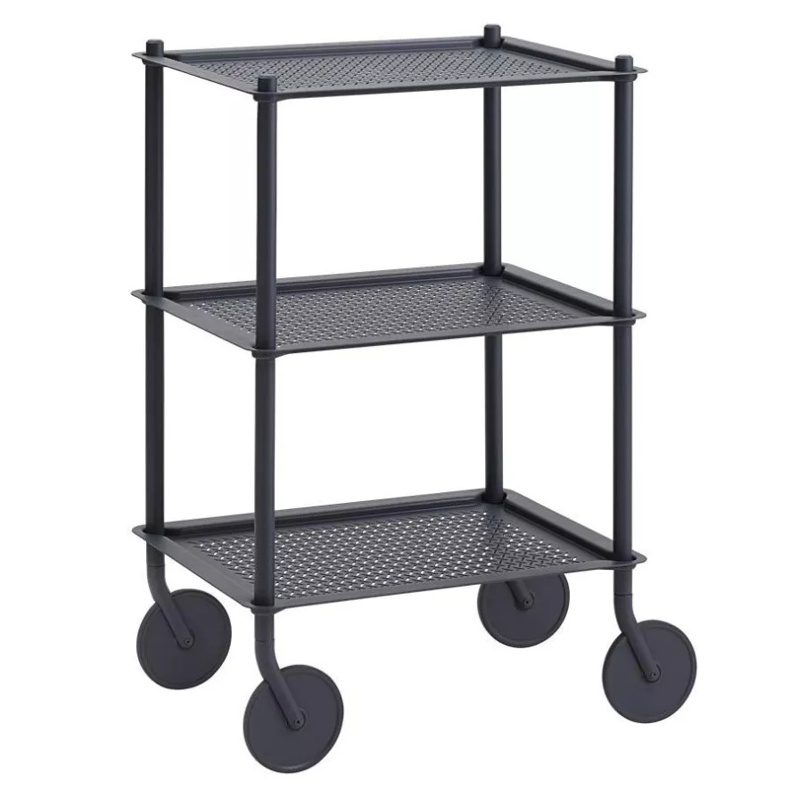 Muuto Flow Trolley 3 Laags Blauw Grijs 3 Muuto Flow Trolley 3 Laags Blauw Grijs