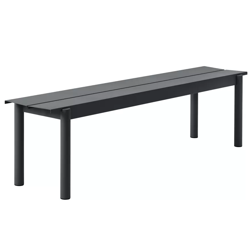 Muuto Linear Steel Tuinbank 170 Black 3 Muuto Linear Steel Tuinbank 170 Black