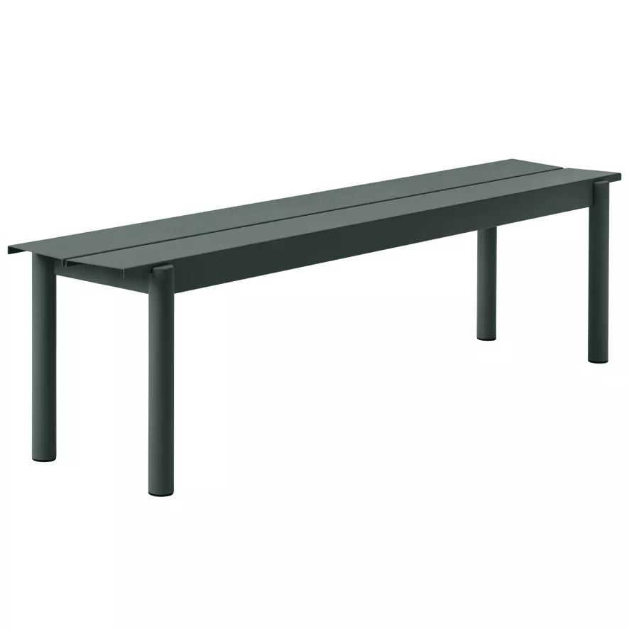 Muuto Linear Steel Tuinbank 170 Dark Green 4 Muuto Linear Steel Tuinbank 170 Dark Green - Afbeelding 2