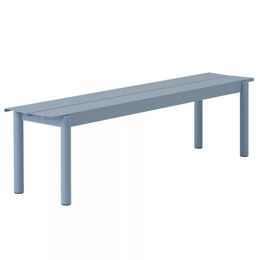 Muuto Linear Steel Tuinbank 170 Pale Blue 3 Muuto Linear Steel Tuinbank 170 Pale Blue