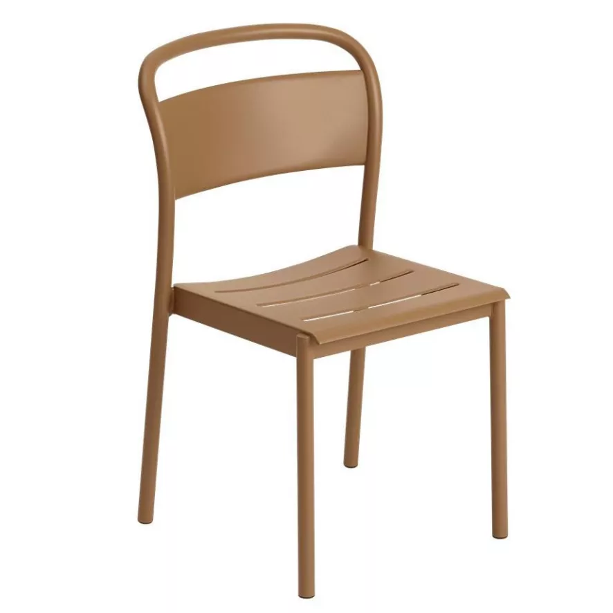 Muuto Linear Steel Tuinstoel Burnt Orange 3 Muuto Linear Steel Tuinstoel Burnt Orange