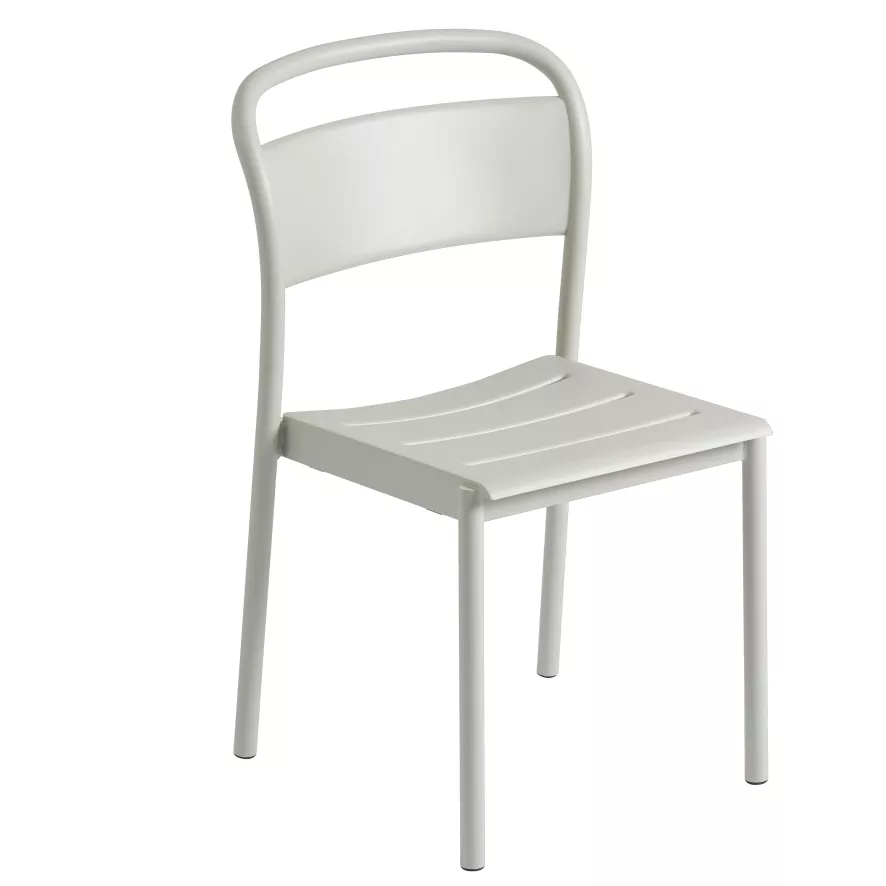 Muuto Linear Steel Tuinstoel Grey 3 Muuto Linear Steel Tuinstoel Grey