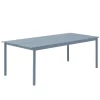 Muuto Linear Steel Tuintafel 220x90 Pale Blue