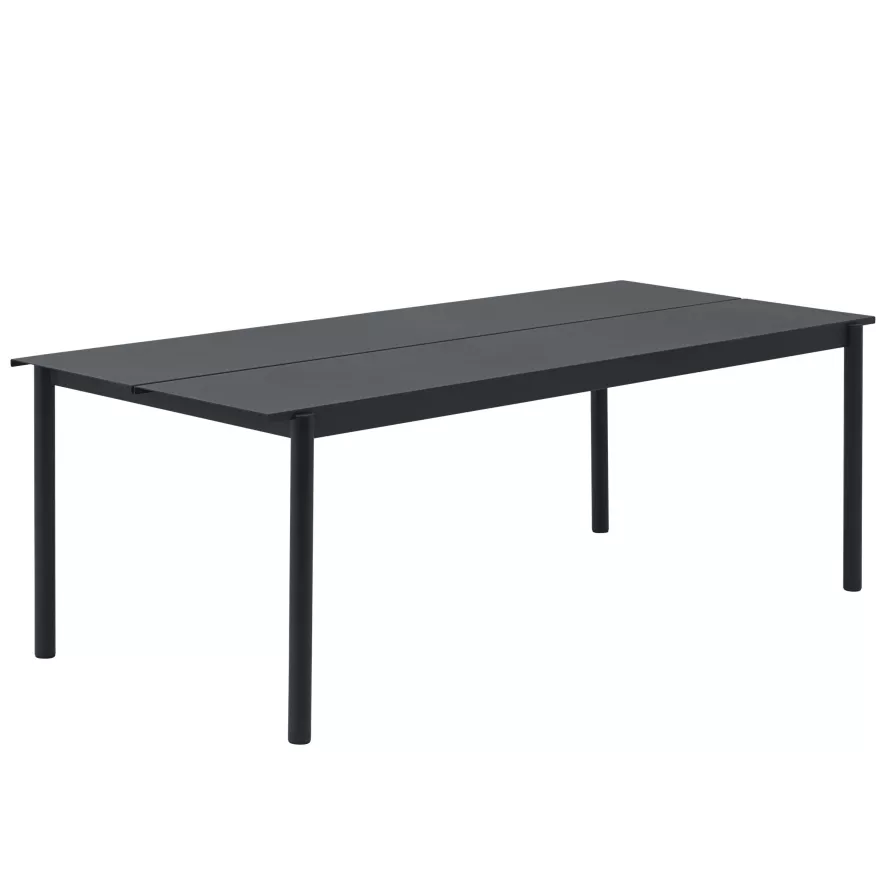Muuto Linear Steel Tuintafel 220x90 Black 3 Muuto Linear Steel Tuintafel 220x90 Black