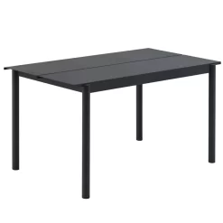 Muuto Linear Steel Tuintafel 140x75 Black