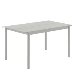 Muuto Linear Steel Tuintafel 140x75 Grey